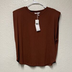 NWOT GOOD AMERICAN Strong Shoulder Sleeveless Tank